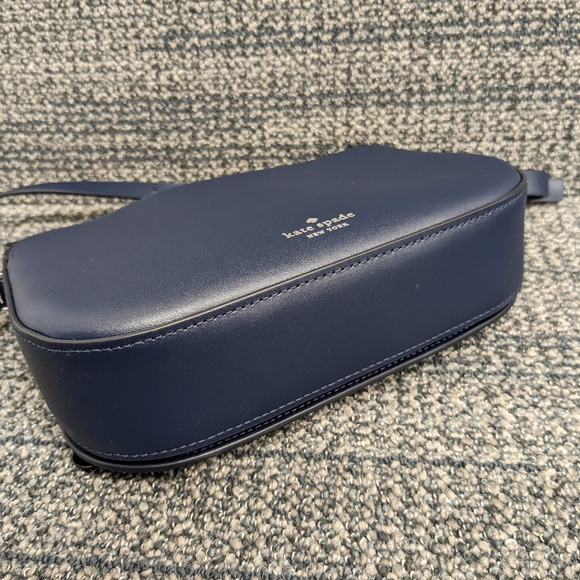 Kate Spade Zibbi Nightcap Owl Crossbody Purse Blue Black - Picture 9 of 14